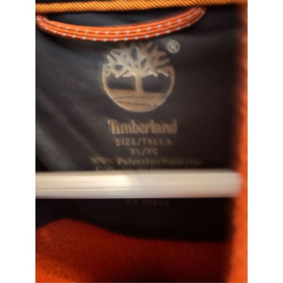 Timberland Rust Fleece Full Zip Up sz XL EUC - Picture 4 of 7
